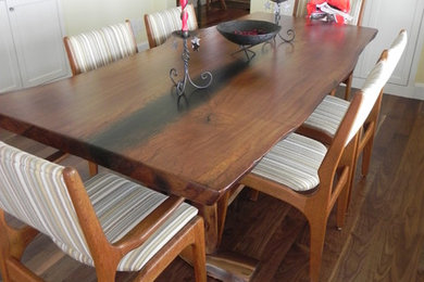 Bur Oak 40"x84"  Slab Dining Table