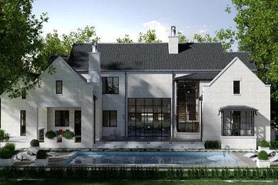 Example of a french country pool design in Toronto