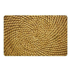 Bungalow Flooring Multicolor Neoprene Radial Weave Doormat - Doormats