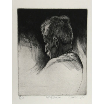 Harry McCormick "The Observer" Etching