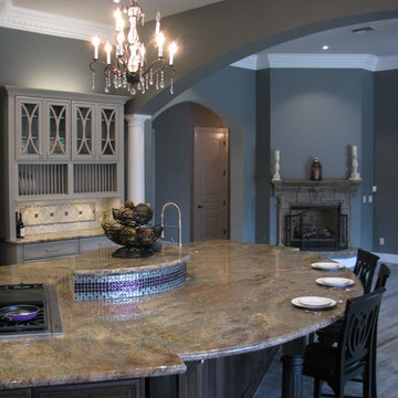 Elegant Gray Transitional Kitchen