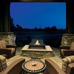 Gramercy Free Standing Floor Table Top Biofuel Fireplace - Tabletop Fireplaces