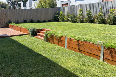 メルボルンにあるコンテンポラリースタイルのおしゃれな庭の写真