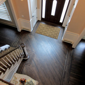 Smithtown:  INSTALL NEW & REFINISH EXSTING W EBONY/GRAY BLEND & BONA TRAFFIC HD