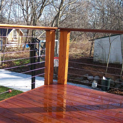 Cable Rail Cedar Deck - Outdoor Products