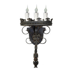 SC-130 Custom Hand Made Iron Sconce - Wall Sconces