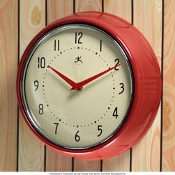 Retro Clock- Available in 8 Colors - Wall Clocks