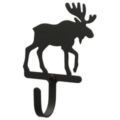 Moose Antler Wall Hook - Rustic - Wall Hooks - by VirVentures