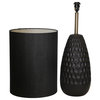 Ceramic 32" Eggcorn Table Lamp, Black