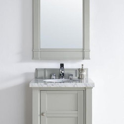 26 inch Dove Grey Finish Single Sink Bathroom Vanity Optional Countertop - Bathroom Vanities And Sink Consoles
