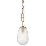 Hudson Valley Lighting - Bruckner 1-Light Small Pendant, Aged Brass - Features: