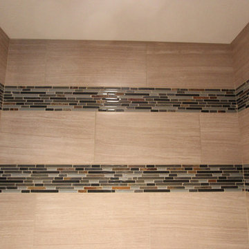 Luxurious Masterbath with Double Sinks, Makeup area and Tiled Shower