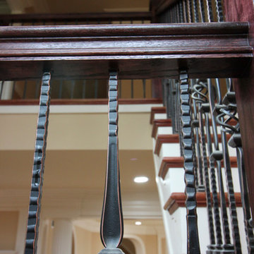 Project #13 | Curved Custom Wrought Iron Staircase