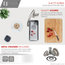 9" L x 17 3/4" W Undermount or Drop-in Stainless Steel Bar Sink with Strainer