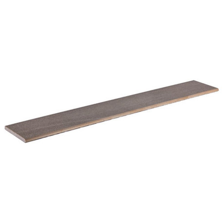 Porcelain Tile Trims Limestone look Matte Bullnose 4x24, Gray