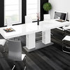 LINOSA Extendable Dining Table, White