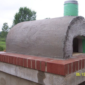 The Koval Family Wood Fired Brick Pizza Oven in Michigan