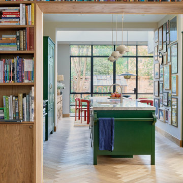 Library to Kitchen