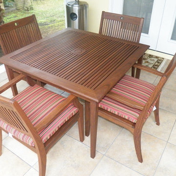 OUTDOOR FURNITURE TEAK AND POLYMER