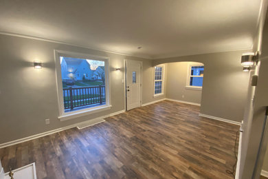 Trendy home design photo in Cleveland