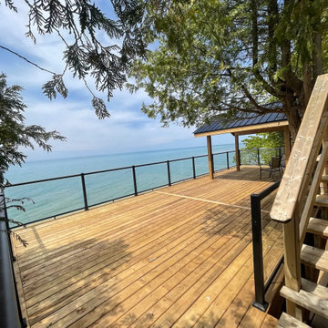 Glass Railings - Creative Custom Decks Inc.