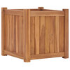vidaXL Garden Raised Bed Outdoor Planter Box for Vegetable Solid Wood Teak