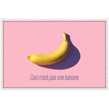 "Cecin'est pas une banane", Decorative Wall Art, 61.75"x41.75"