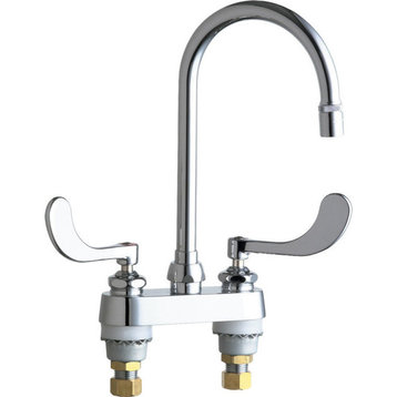 Chicago Faucets 895-317GN2AE29ABCP Hot and Cold Sink Faucet