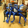 Musical Frogs on a Bench Bronze Statue -  Size: 41"L x 23"W x 33"H.