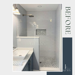 Swing Door With Side Panel - Shower Doors