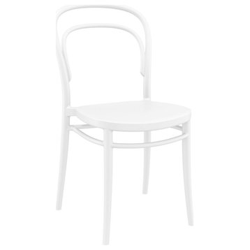 Marie Resin Outdoor Chair, Set of 2, White