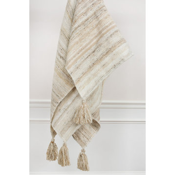 Eco Love Recycled Throw - Multi, Beiges