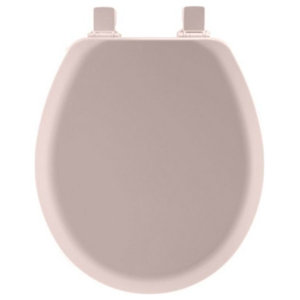 Bemis Mayfair Pink Round Molded Wood Toilet Seat 41ec 023 for sale online 