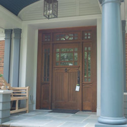 Unique Wood and Glass Front Door - Front Doors