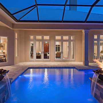 Pool at night