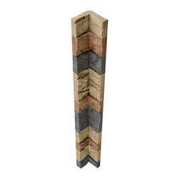 254-STACKED STONE INSIDE CORNER - 48"L X 4 3/4"W X 1 &frac12;"D - Wall Panels