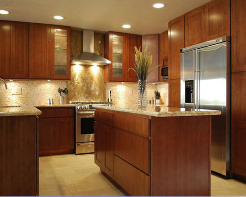 Carbonized Bamboo Kitchen Cabinets
