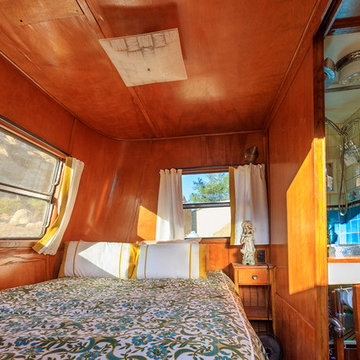 Tiny Tiki Retro Hideaway sleeping cabin.