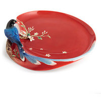 Franz Porcelain Collection Joyful Magpie Large Tray
