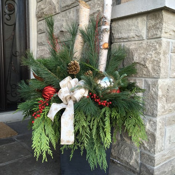 Assorted Outdoor Christmas Arrangements