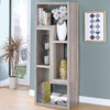 Benzara BM159208 Modern Style Wooden Bookcase, Gray
