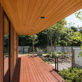 東京23区のモダンスタイルのおしゃれなデッキの写真