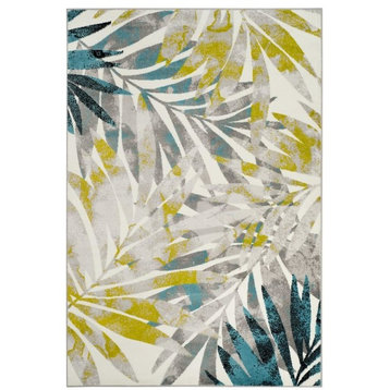 Safavieh Skyler Collection SKY189 Rug, Grey/Green, 5'1" X 7'6"