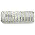 SCALAMANDRE - Odette Weave Bolster Pillow, Parakeet, 21" X 7" - Featuring luxury textiles from The House of Scalamandre, this pillow was thoughtfully curated by our design team and sewn together with care in the USA. Effortlessly incorporate a piece of our rich history and signature aesthetic into your home, and shop our pre-styled pillows, made for you!