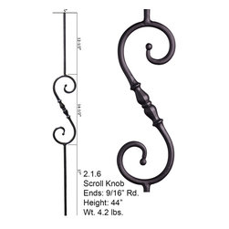Mediterranean Wrought Iron Balusters - Products