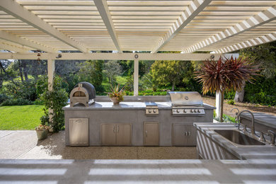 Example of a patio design in Santa Barbara