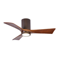 Irene-3 Three Bladed 52" Paddle Ceiling Fan Light Kit in Textured Bronze - Ceiling Fans