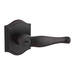 Baldwin - Entry Decorative Lever on Traditional Arch Rose - Door Levers