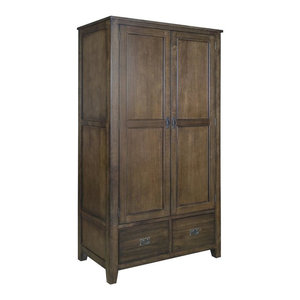Walnut Jigsaw Armoire Modern Armoires And Wardrobes Other