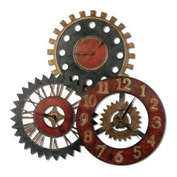 Uttermost - Rusty Movements Wall Clock - Wall Clocks